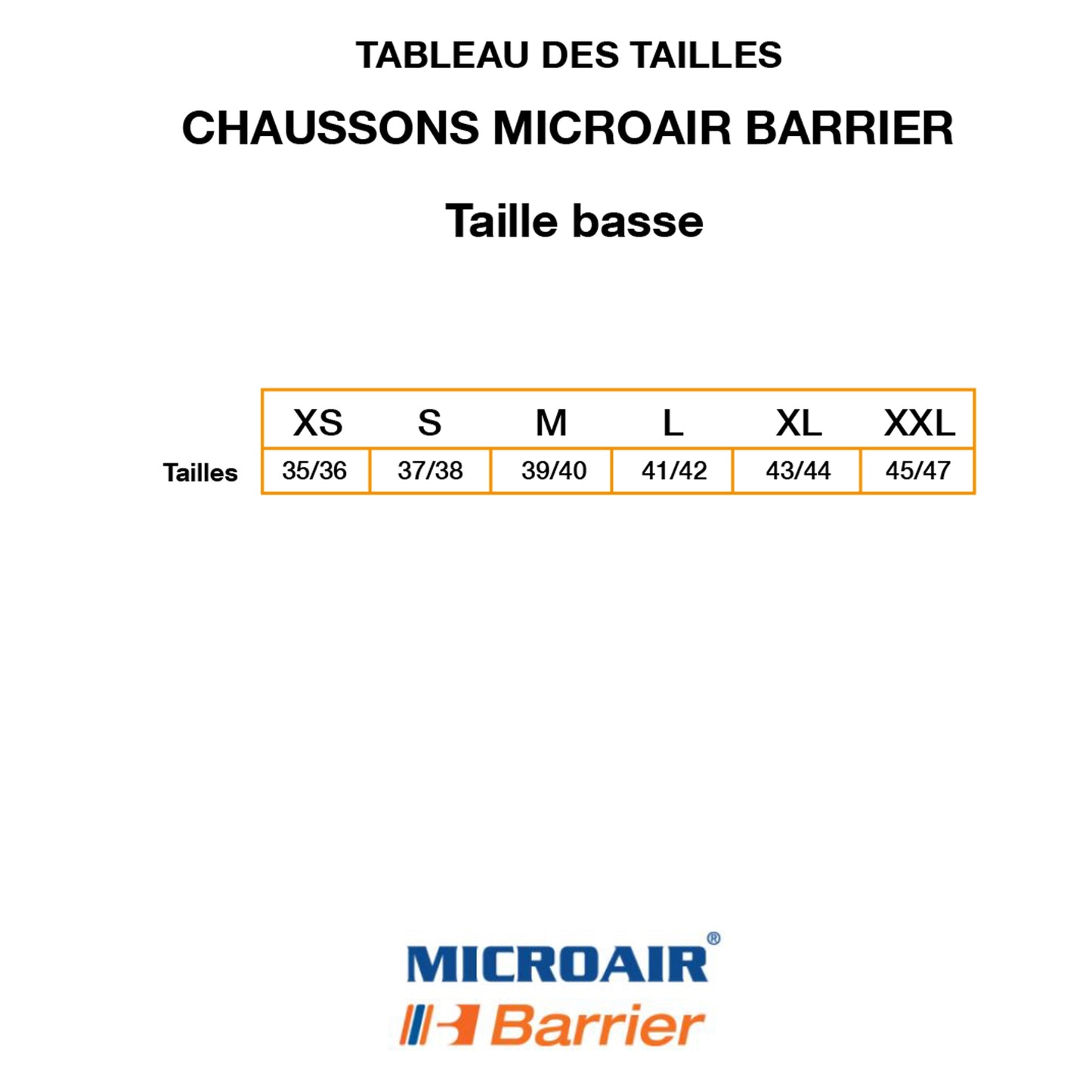 Chaussons MICROAIR® Barrier - taille basse